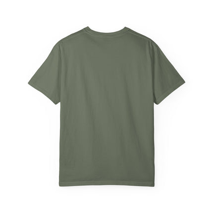 Green t-shirt on a white background