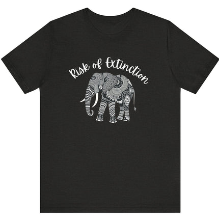 T-shirt  for Conservation or Birthday Prank Risk of Extinction Batik Elephant Unisex T-Shirt