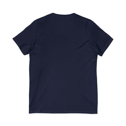 Navy blue t-shirt on a white background