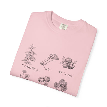 Forager By Nature T-Shirt — Vintage Botanical Foraging Guide Tee