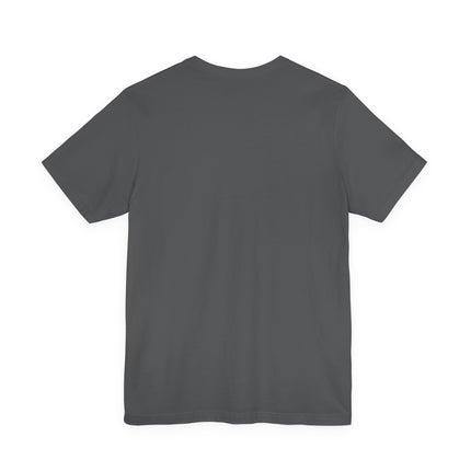 Plain back of gray t-shirt on a white background