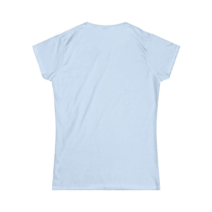 Plain back of light blue t-shirt on a white background