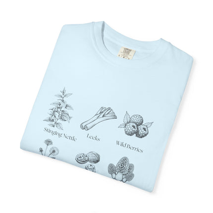 Forager By Nature T-Shirt — Vintage Botanical Foraging Guide Tee