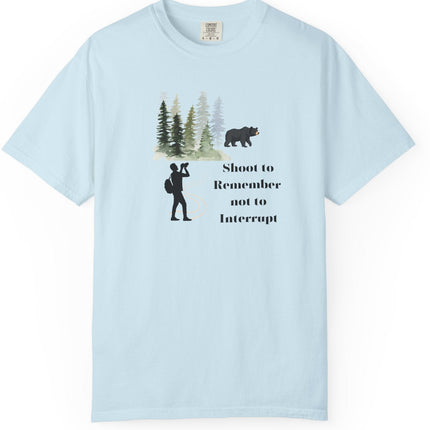 Shoot to Remember Bear Unisex T-shirt Camera Pun