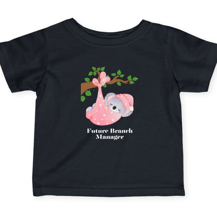 Future Branch Manager in Pink Infant Fine Jersey Tee