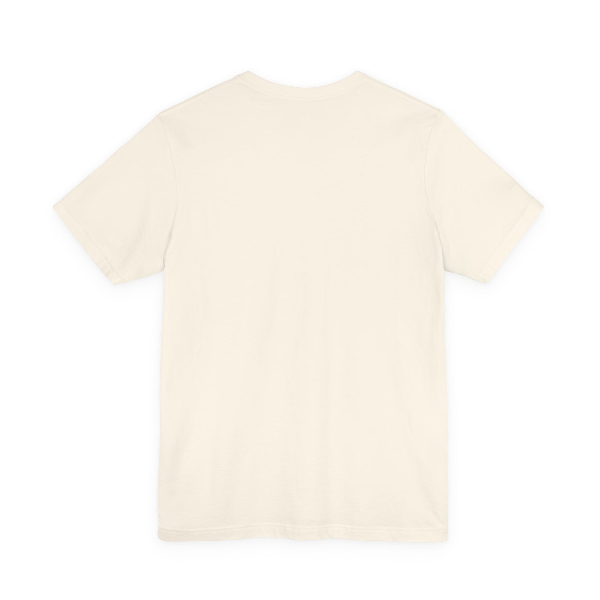 Beige t-shirt on a white background