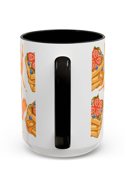 Coffee Mug- Colorful Chicken and Waffles Design Autumn Colors