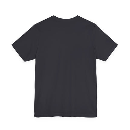 Plain black t-shirt on a white background
