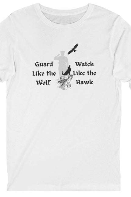 Guard Like the Wolf Watch like the Hawk Military Unisex Long Sleeve Tee