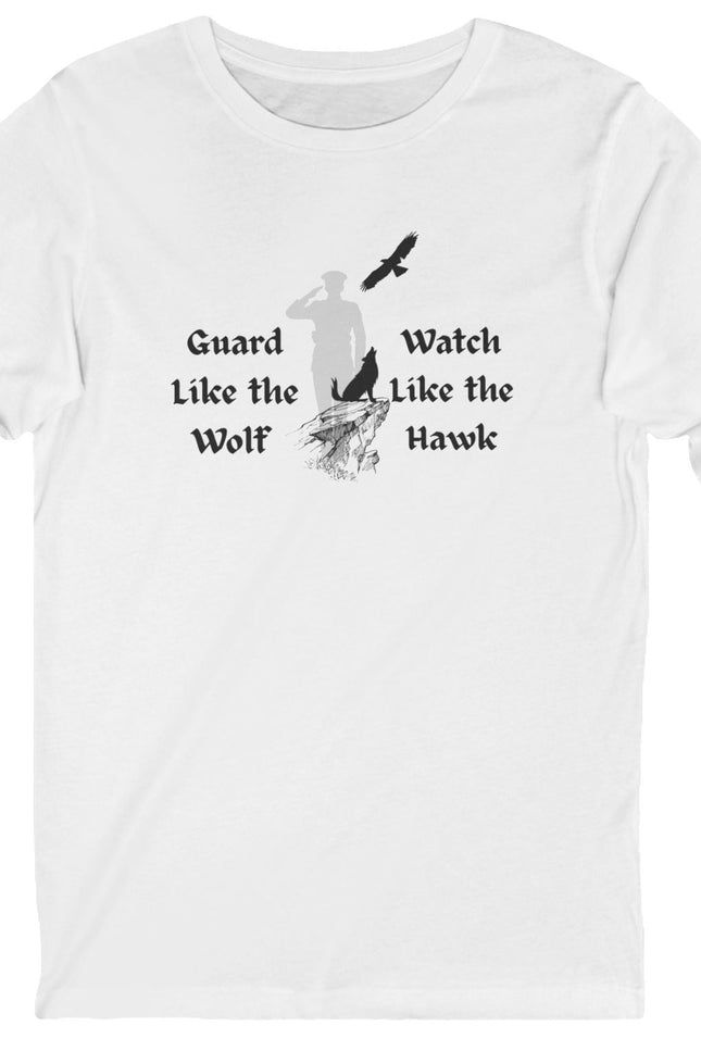 Guard Like the Wolf Watch like the Hawk Military Unisex Long Sleeve Tee