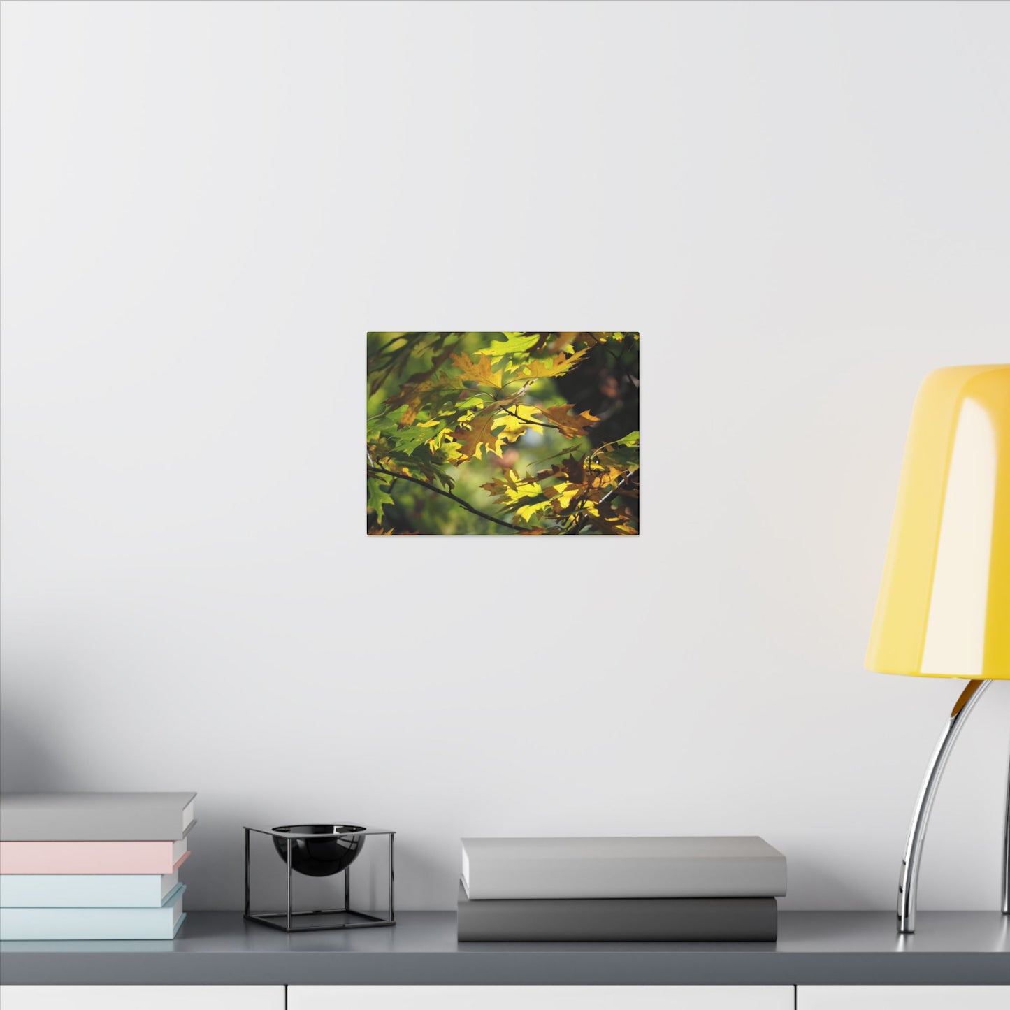 Canvas Art: Sun Smiling Through Autumn Leaves