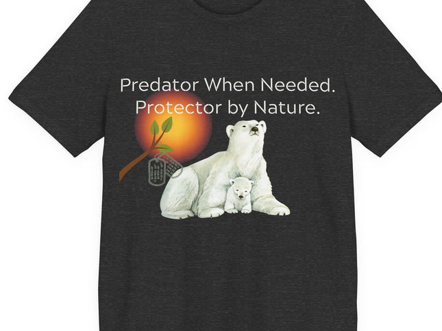 Polar Bear Protector Veterans- Unisex Short Sleeve T-Shirt