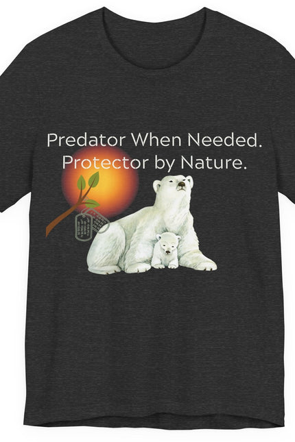 Polar Bear Protector Veterans- Unisex Short Sleeve T-Shirt