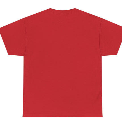 Plain back of Red t-shirt on a white background