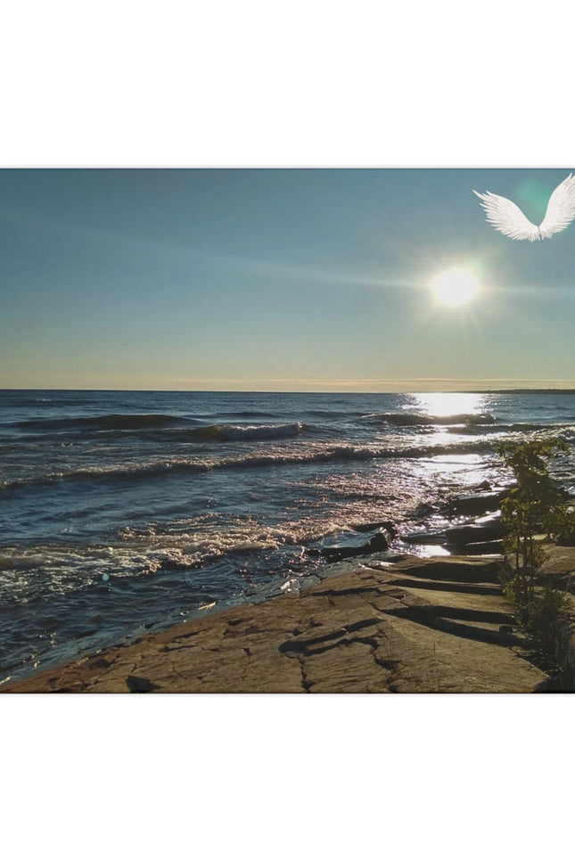 Canvas Print Spiritual View of Lake Superior Sunset