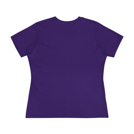 Purple t-shirt on a white background