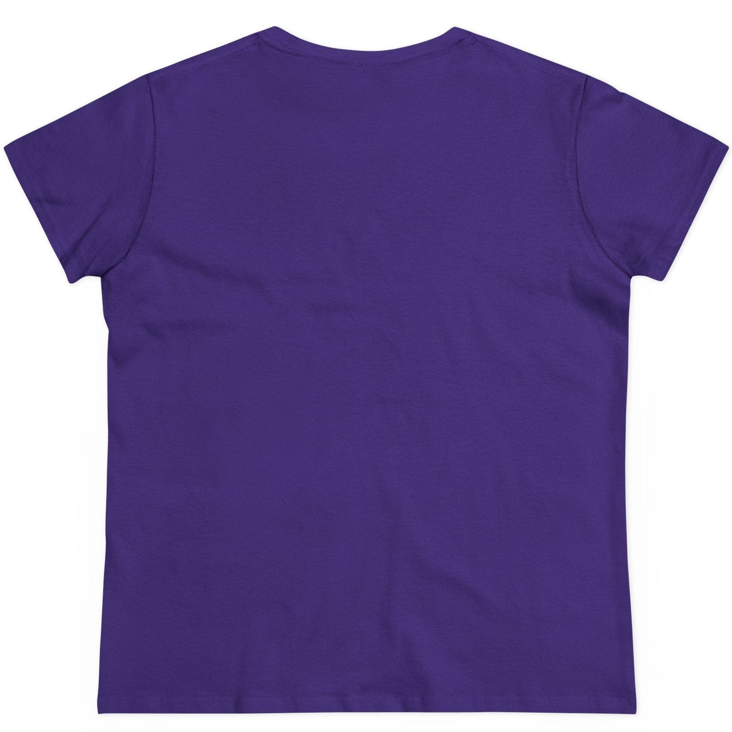 Purple t-shirt on a white background
