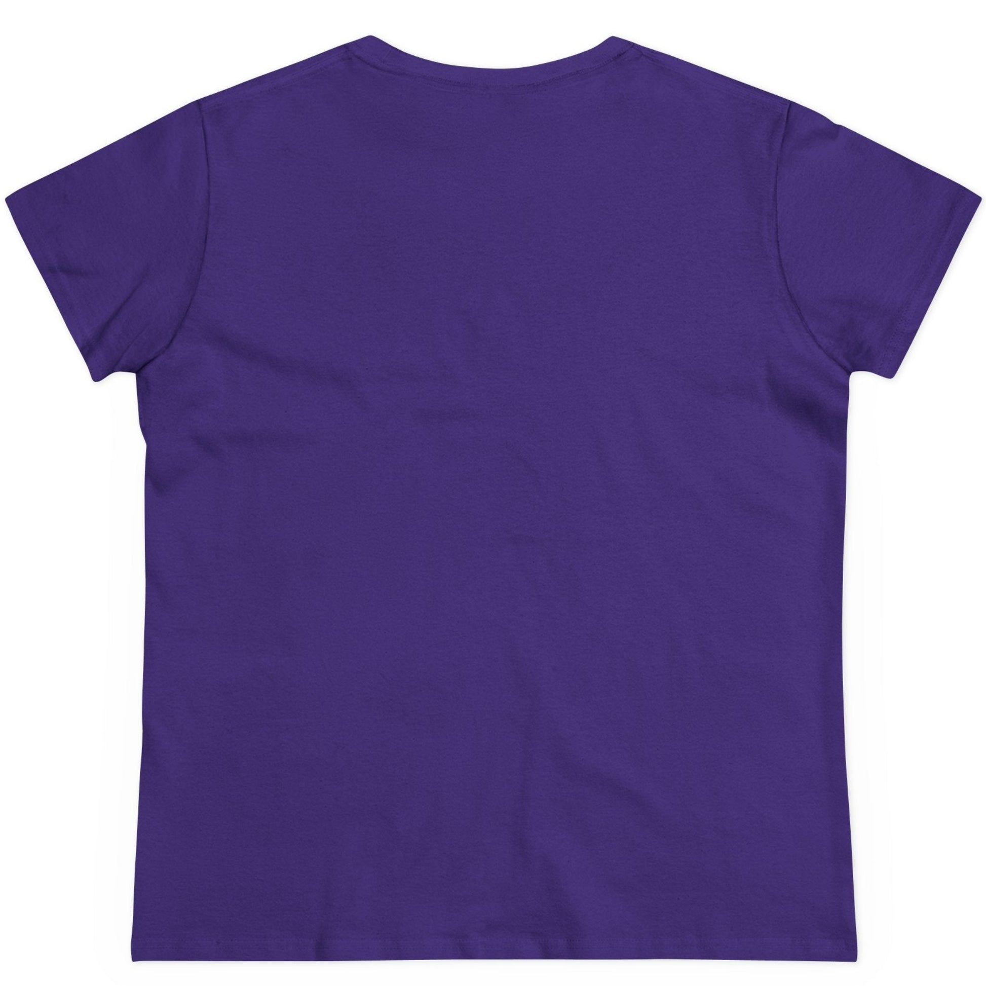 Purple t-shirt on a white background