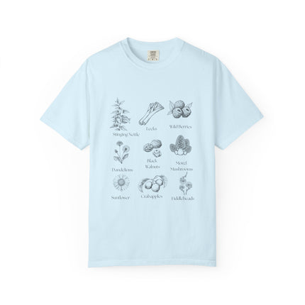 Forager By Nature T-Shirt — Vintage Botanical Foraging Guide Tee