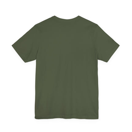 Plain back of green t-shirt on a white background