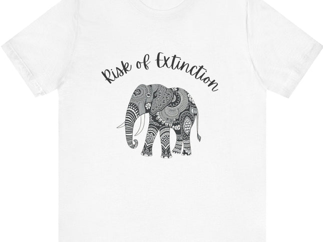T-shirt  for Conservation or Birthday Prank Risk of Extinction Batik Elephant Unisex T-Shirt