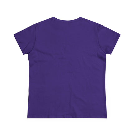 Plain back of purple t-shirt on a white background