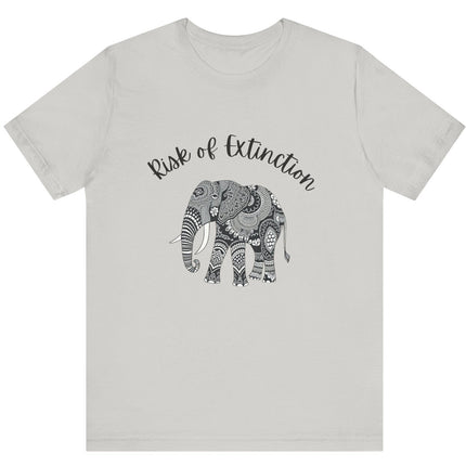 T-shirt  for Conservation or Birthday Prank Risk of Extinction Batik Elephant Unisex T-Shirt