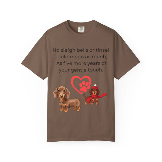 Dachshund Dog Lover T-shirt - 5 More Years Holiday Gift Design