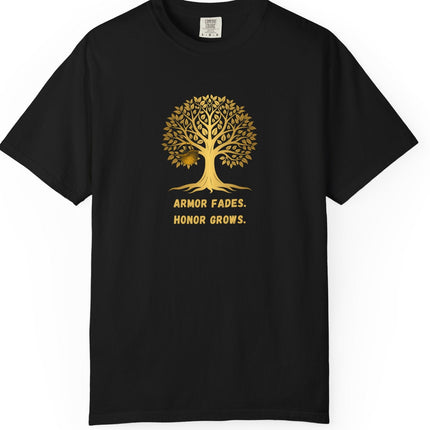 Armor Fades Honor Grows Military Nature-Inspired Unisex T-shirt
