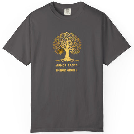 Armor Fades Honor Grows Military Nature-Inspired Unisex T-shirt