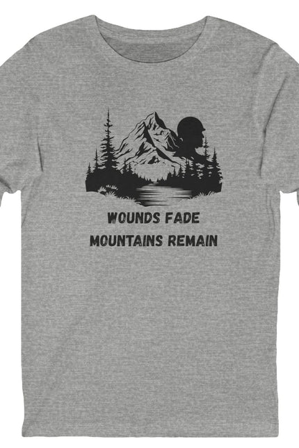 Mountain with Soldier Profile Long Sleeve Unisex Tee