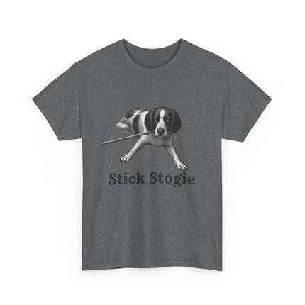 Retro 'Stick Stogie' Dog Tee Vintage Springer Spaniel Graphic T-Shirt