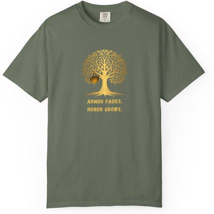 Armor Fades Honor Grows Military Nature-Inspired Unisex T-shirt