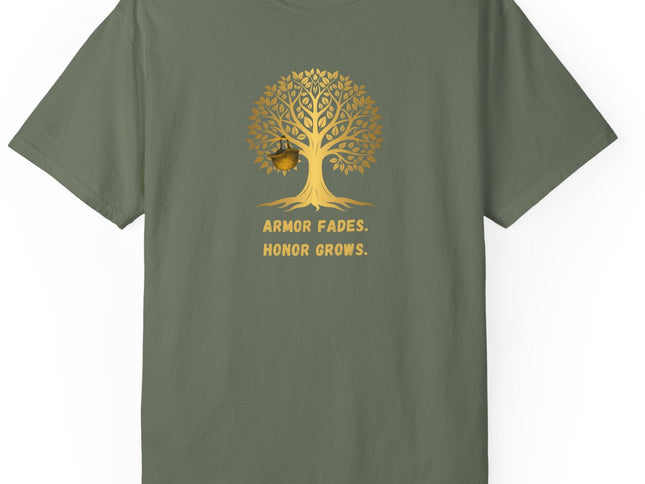 Armor Fades Honor Grows Military Nature-Inspired Unisex T-shirt