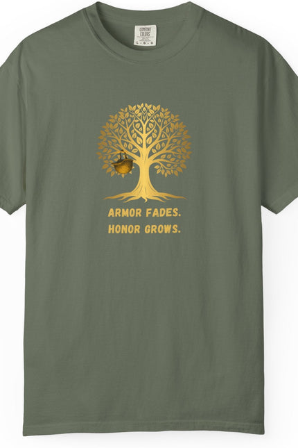 Armor Fades Honor Grows Military Nature-Inspired Unisex T-shirt