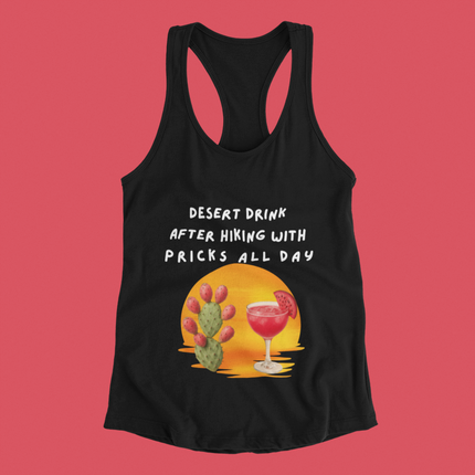 Funny Women's Tank Top - Prickly Pear Cactus Desert Drink