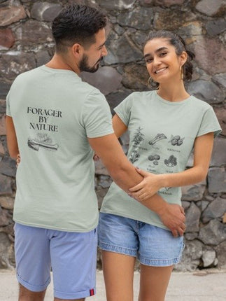Forager By Nature T-Shirt — Vintage Botanical Foraging Guide Tee