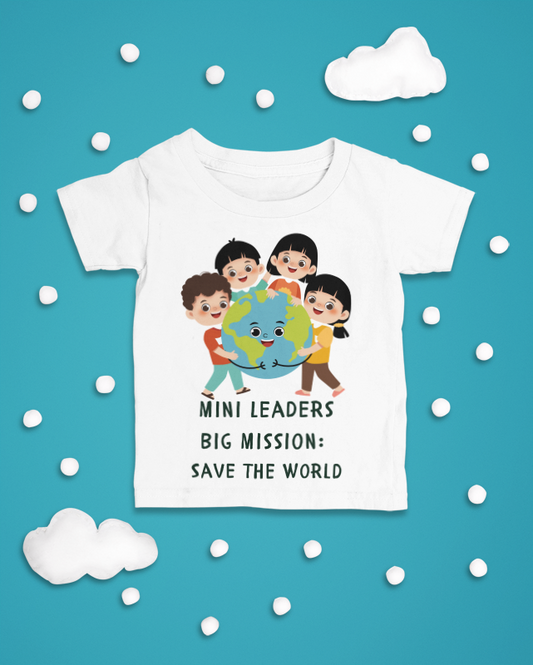 Mini Leaders Big Mission Save the World Infant Tee