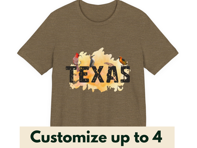 Customized Tee with your Wildlife Photos and Your State