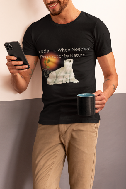 Polar Bear Protector Veterans- Unisex Short Sleeve T-Shirt
