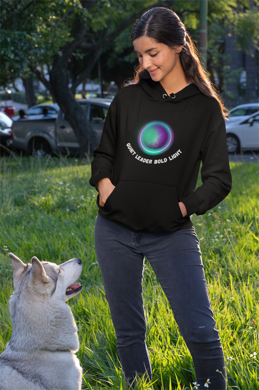 Quiet Leader Bold Light Northern Lights Unisex Hoodie
