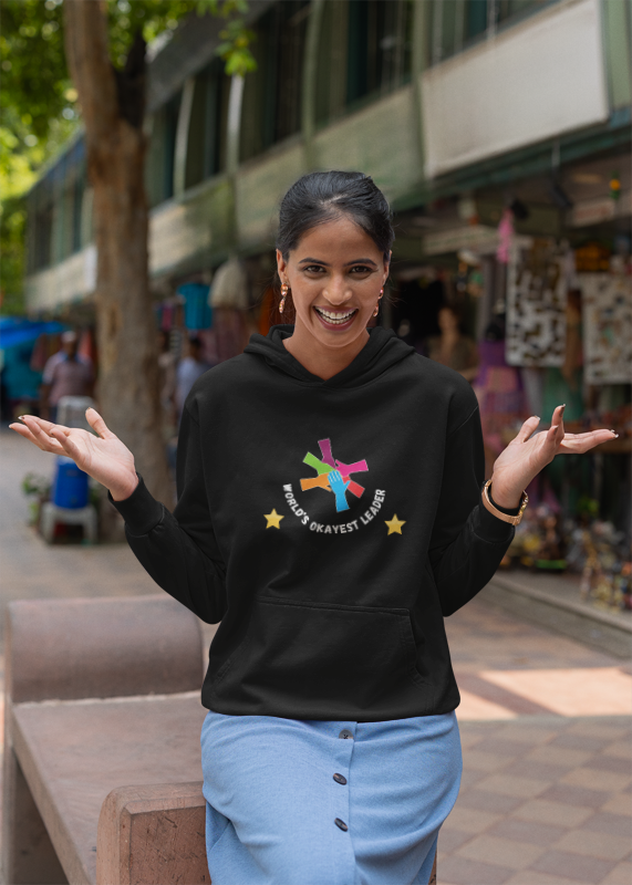 Funny Hoodie for World's Okayest Leader Unisex