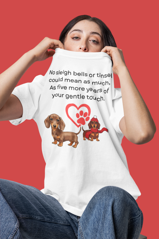 Dachshund Dog Lover T-shirt - 5 More Years Holiday Gift Design