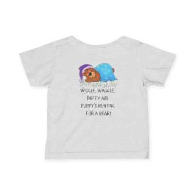 Puppy Sniffing Bear Infant Fine Jersey Tee