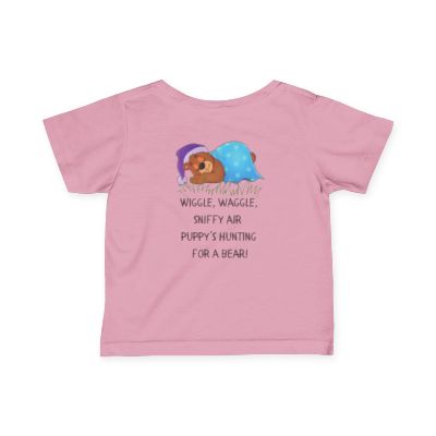 Puppy Sniffing Bear Infant Fine Jersey Tee
